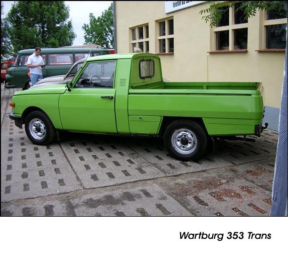 Historische DDR Zivil Fahrzeuge Wartburg 353 Trans