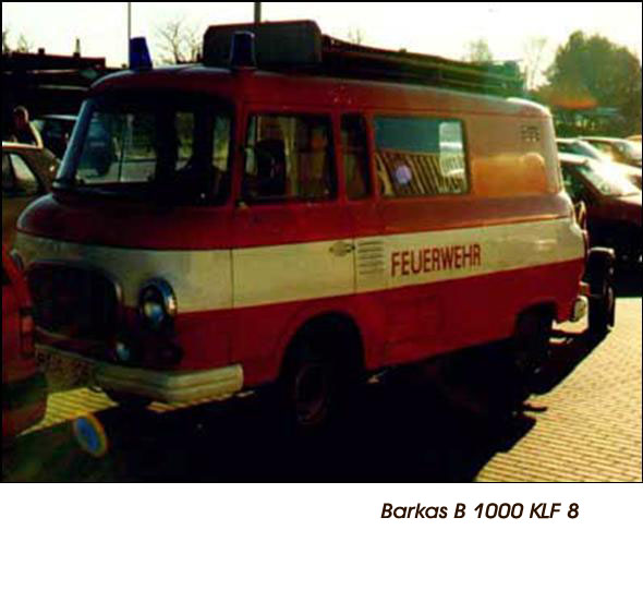 DDR Feuerwehrfahrzeuge Barkas B 1000 KLF 8 Deutsche Demokratische Republik Löschfahrzeug Feuerlöschgeräte Drehleiterwagen Atemschutzeinsatzwagen Löschgruppenfahrzeug Schlauchwagen